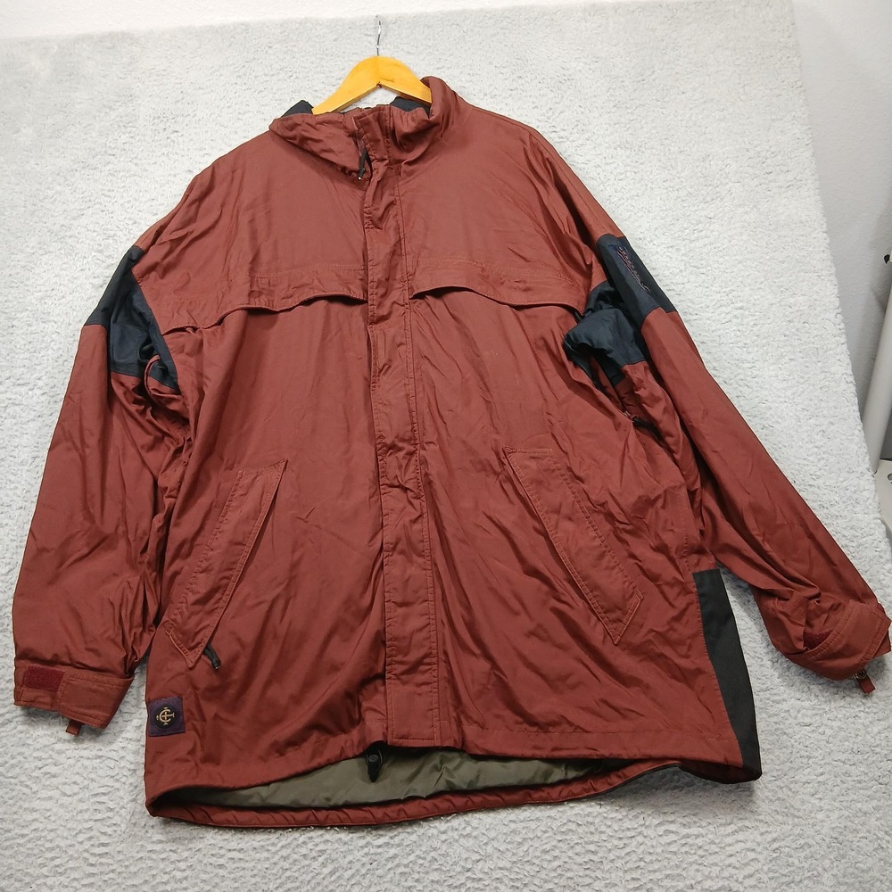 Columbia Bugaboo Interchange Jacket Mens XL Red Black Convert VM4120 Windbreaker